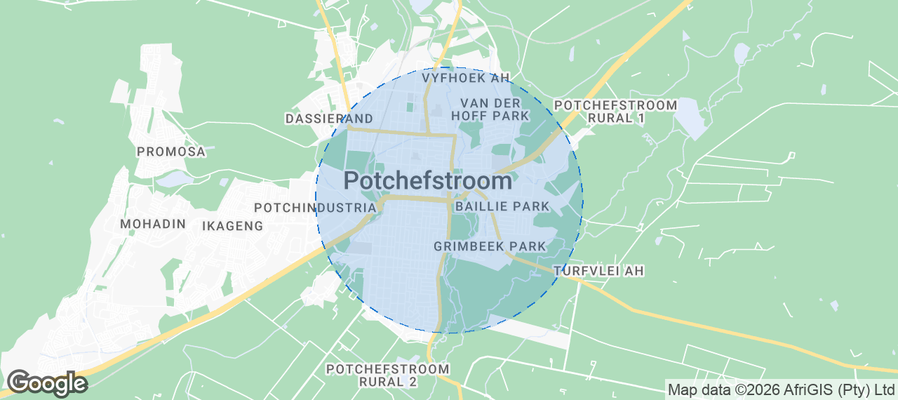 Potchefstroom Airbnb map